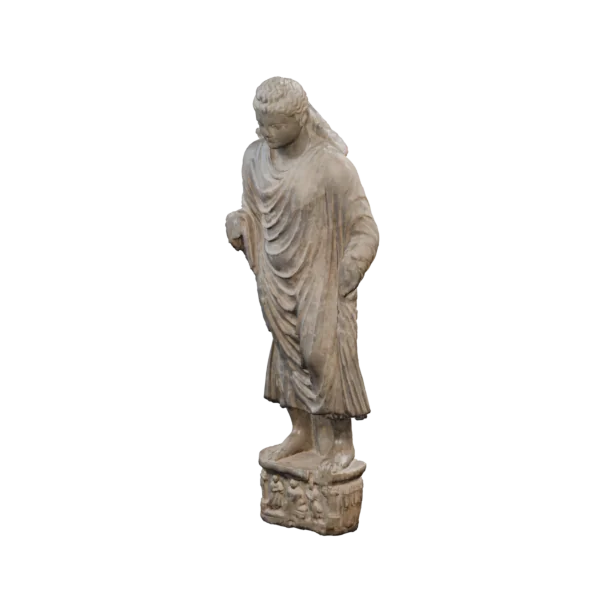 Gandhara Buddha, shown in a rotating 360-degree view