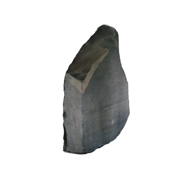 Rosetta Stone, shown in a rotating 360-degree view