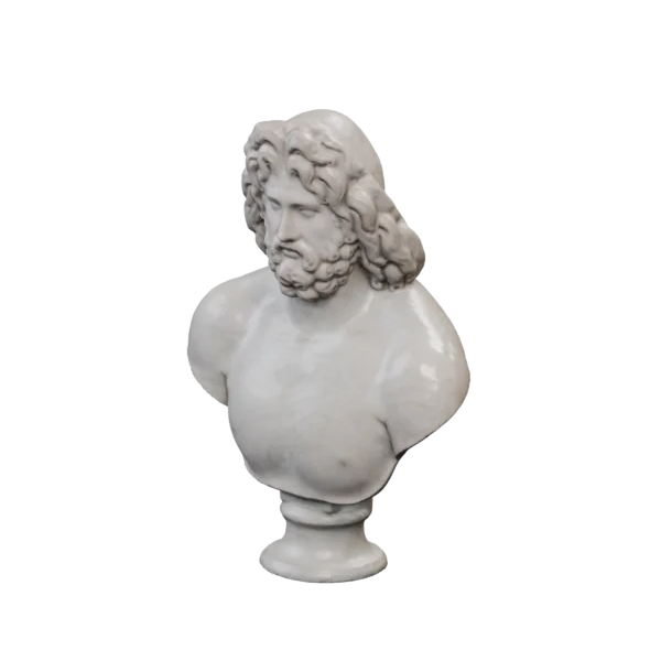 Zeus Colossal Bust, shown in a rotating 360-degree view